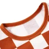LULUKAKA Boys' Checkered Pattern Long-Sleeve And Pants Pajama Set for Home Wear.