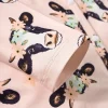 1pc LULUKAKA Cute Cartoon Cow Print Long Sleeve Baby Girls Romper, Casual Polyester Knit Fabric with Slight Stretch, Regular Fit Front Snap Closure for Fall/Winter, for Outdoor